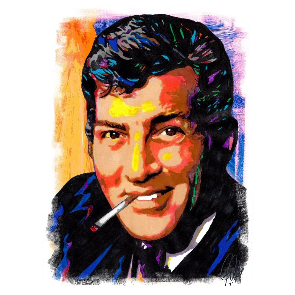 Dean Martin Singer Rat Pack Music Poster Print Wall Art 18x24